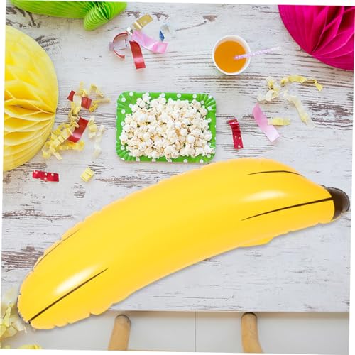 minkissy 8 Stück Teiliges Aufblasbares Jumbo Bananen Große PVC Bananen Deko Bunte Poolspielzeuge für Sommerparty Junggesellenabschied Geburtstag von minkissy