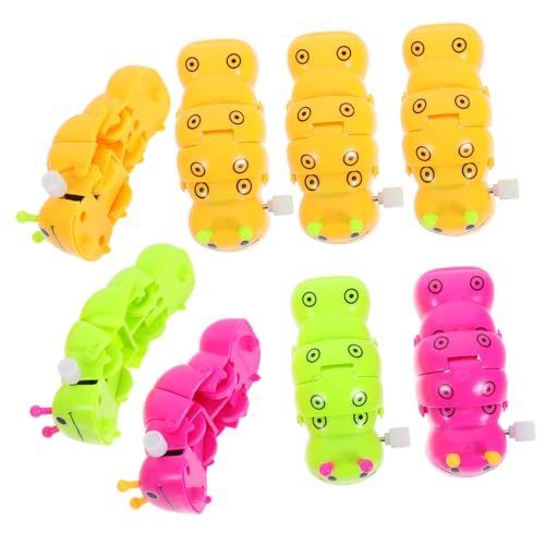 minkissy 8 Stück Teiliges Aufziehtier Bunte Lustige Raupen Spielzeuge aus Mechanisches Wind Up für zu Weihnachten Dekorativ und Spielerisch Fördernd Zufällige Farbe Zufällige Farbe von minkissy