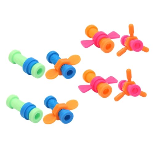 minkissy 8 Stück Teiliges Bunte Abs Drehschrauben Druckabbau und Erwachsene Lernspielzeug zum Stressabbau und Fingermotorik Training Zufällige Farbe Zufällige Farbe von minkissy