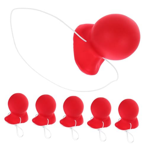 minkissy 8 Stück Teiliges Clown Nasen Rot Realistische Halloween Kostüm Requisiten Für Erwachsene Familienfeiern Themenpartys Karneval Role Playing Zubehör von minkissy