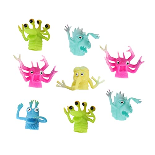 minkissy 8 Stück Teiliges Fingerpuppen aus Weichem TPR Niedliche Finger Spielzeuge zur Beruhigung für Leicht Kompakt Lustiges Partyspielzeug minkissy 8 Stück Teiliges Fingerpuppen aus Weichem TPR Niedliche Finger Spielzeuge zur Beruhigung für Leicht Kompakt Lustiges Partyspielzeug von minkissy