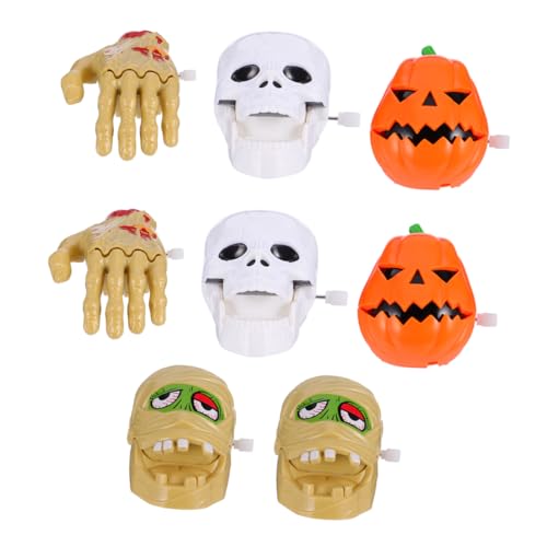 minkissy 8 Stück Teiliges Halloween Aufziehspielzeug aus Gruselige Skelett und Mumie Figuren Leichtes Bewegungsspielzeug für Halloween Deko und Partyspaß minkissy 8 Stück Teiliges Halloween Aufziehspielzeug aus Gruselige Skelett und Mumie Figuren Leichtes Bewegungsspielzeug für Halloween Deko und Partyspaß von minkissy
