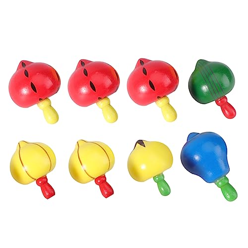 minkissy 8 Stück Teiliges Holzspielzeug für Bunte Frucht Hand Augen Koordination Kreatives für Drinnen Sicher und Leicht Verstaubar von minkissy