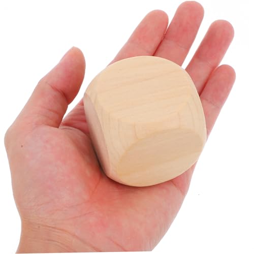 minkissy 8 Stück Teiliges Holzwürfel Blanko Unlackierte Seitige Holzblöcke Vielseitig für DIY Bastelprojekte Partyspiele und Lernaktivitäten Langlebig und Handlich für Erwachsene von minkissy