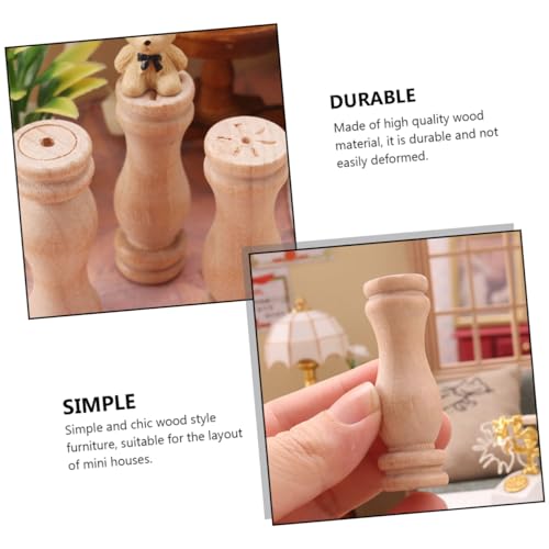 minkissy 8 Stück Teiliges Mini Holzpfosten Puppenhaus Zubehör Miniatur Holzsäulen für DIY Puppenhaus Deko Langlebig Detailreich als Foto Requisite für Rollenspiele Geeignet minkissy 8 Stück Teiliges Mini Holzpfosten Puppenhaus Zubehör Miniatur Holzsäulen für DIY Puppenhaus Deko Langlebig Detailreich als Foto Requisite für Rollenspiele Geeignet von minkissy