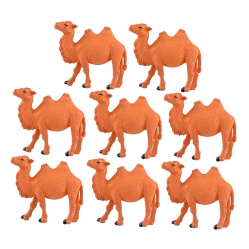 minkissy 8 Stück Teiliges Miniatur Kamel Dekorationsset aus Langlebigem Kunststoff Detailreiche Mikro Landschaft Ornamente Realistische Tisch Deko für und Puppenhaus von minkissy