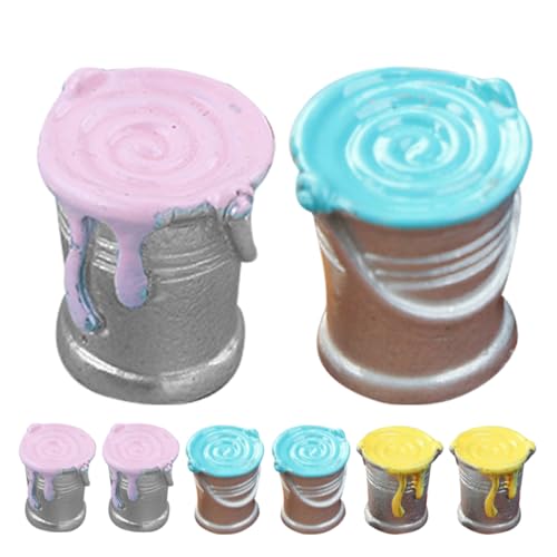 minkissy 8Stücke Miniatur Farbeimer für Puppenhäuser Miniatur Deko für Minihäuser Modelle Lebensechte Puppenhaus Zubehör Kleines Hauszubehör minkissy 8Stücke Miniatur Farbeimer für Puppenhäuser Miniatur Deko für Minihäuser Modelle Lebensechte Puppenhaus Zubehör Kleines Hauszubehör von minkissy
