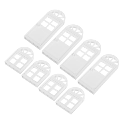 minkissy 8 Stück Teiliges Miniatur Puppenhaus Türen und Fensterrahmen aus Kunststoff Realistische Modelle für Mini Häuser Kreative Bastelprojekte Weiß Einfache Montage Detailgetreu minkissy 8 Stück Teiliges Miniatur Puppenhaus Türen und Fensterrahmen aus Kunststoff Realistische Modelle für Mini Häuser Kreative Bastelprojekte Weiß Einfache Montage Detailgetreu von minkissy