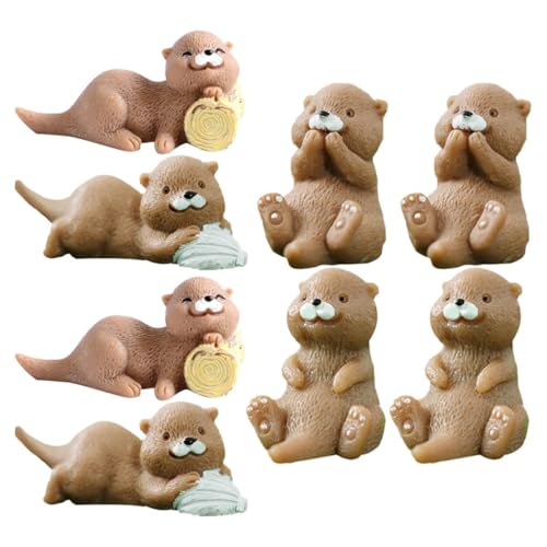 minkissy 8 Stück Teiliges Otter Figuren Miniatur Otter Tierfiguren aus Resin Realistisch Gestaltet für Mikrolandschaft Deko Sammler Heim Büro Verschönerung minkissy 8 Stück Teiliges Otter Figuren Miniatur Otter Tierfiguren aus Resin Realistisch Gestaltet für Mikrolandschaft Deko Sammler Heim Büro Verschönerung von minkissy