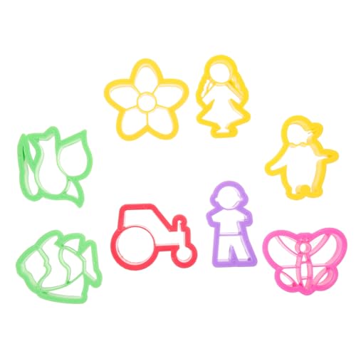 minkissy 8 Stück Teiliges Set aus Polymer Clay Ausstechern für Schmuckherstellung Leichtes Werkzeug für DIY Ohrringe und Kreative Bastelprojekte aus Langlebigem Gefertigt von minkissy