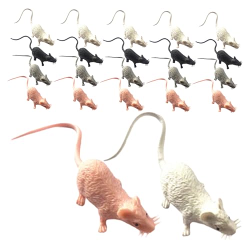 minkissy 80 Stück Mini Fake Figuren Realistische Spooky Ratten Prank für Garten Terrasse und Halloween Dekoration Vielseitige Verwendung für Kreative Anlässe von minkissy