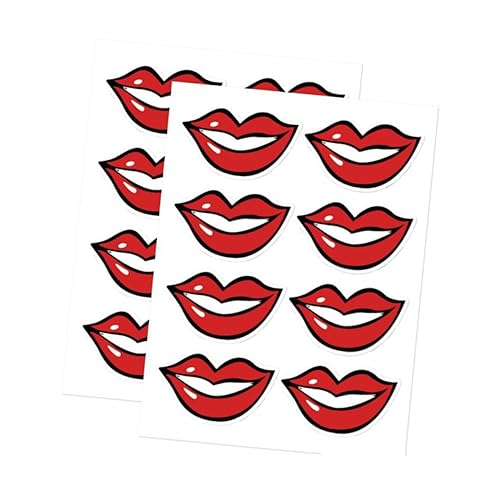 minkissy 80 Stück Teiliges Lippen Aufkleber Masken Zubehör Selbstklebend Langlebig Smile Muster für Maskendekoration Geeignet für Servicebranche und Alltag minkissy 80 Stück Teiliges Lippen Aufkleber Masken Zubehör Selbstklebend Langlebig Smile Muster für Maskendekoration Geeignet für Servicebranche und Alltag von minkissy