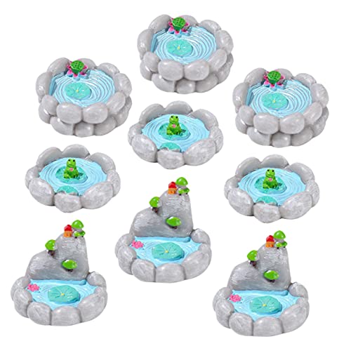 minkissy 9 Stück Miniatur Garten Teich Deko Harz Miniatur Teich Ornament für Mikrolandschaft Miniaturgarten Balkon und Schreibtisch Langlebige Kreative Resin Figuren für Garten minkissy 9 Stück Miniatur Garten Teich Deko Harz Miniatur Teich Ornament für Mikrolandschaft Miniaturgarten Balkon und Schreibtisch Langlebige Kreative Resin Figuren für Garten von minkissy