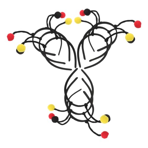 minkissy 9 Stück Teiliges Haarreif mit Bienen- Marienkäfer Ameisen-antennen Farbenfrohe Pompons Leichte -kombination für Mottopartys Rollenspiele und Kinderaufführungen von minkissy
