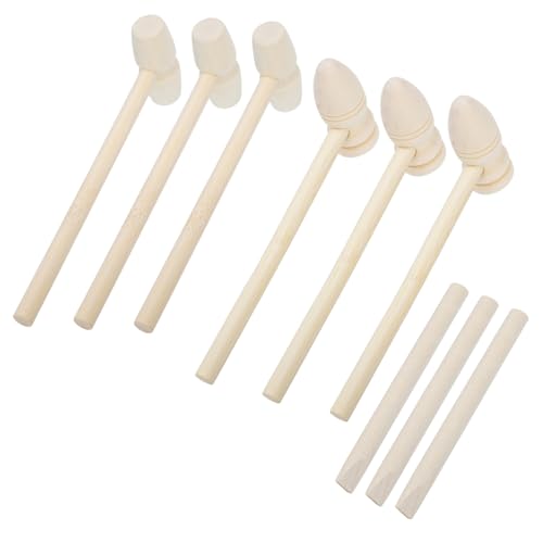 minkissy 9 Stück Teiliges Holzhammer Handliches Mini Hammer und DIY Fördert Motorik und Muskelentwicklung Vielseitiges Werkzeugspielzeug für Jungen und Mädchen minkissy 9 Stück Teiliges Holzhammer Handliches Mini Hammer und DIY Fördert Motorik und Muskelentwicklung Vielseitiges Werkzeugspielzeug für Jungen und Mädchen von minkissy