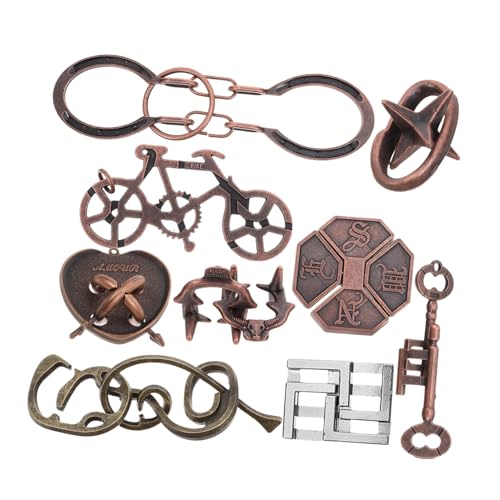 minkissy 9 Stück Teiliges Metall Luban Schloss Puzzle Denkspiele für Erwachsene Stressabbauend für Konzentration und Problemlösung für Geduldsspiele und Freizeitliche Aktivitäten minkissy 9 Stück Teiliges Metall Luban Schloss Puzzle Denkspiele für Erwachsene Stressabbauend für Konzentration und Problemlösung für Geduldsspiele und Freizeitliche Aktivitäten von minkissy