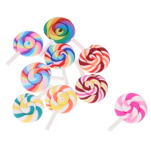 minkissy 9 Stück Teiliges Miniatur Lutscher Modell Bunte Fake Süßigkeiten für DIY Dekorationen für Puppenhäuser und Kreative Bastelprojekte minkissy 9 Stück Teiliges Miniatur Lutscher Modell Bunte Fake Süßigkeiten für DIY Dekorationen für Puppenhäuser und Kreative Bastelprojekte von minkissy