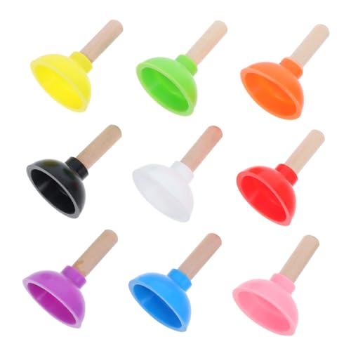 minkissy 9 Stück Teiliges Realistische Mini Pümpel Zaubertricks Tragbares Scherzspielzeug Bunte Pümpel Requisiten für Bühnenaufführungen und Familienfeiern für Vielseitige Einsätze von minkissy