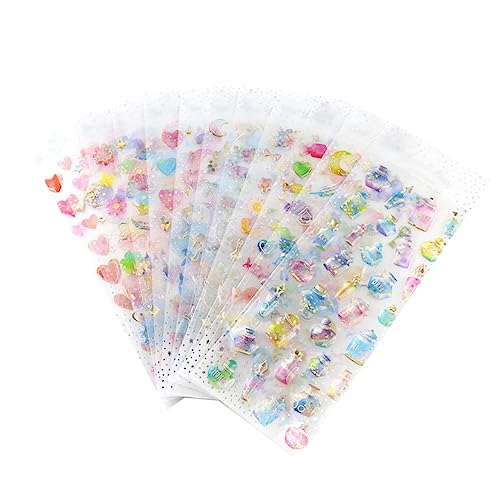 minkissy 9 Stück Teiliges Wassertransparentes Kristall Stereosticker für DIY Scrapbooking und Handwerk für Fotoalben Tagebücher und Bastelprojekte minkissy 9 Stück Teiliges Wassertransparentes Kristall Stereosticker für DIY Scrapbooking und Handwerk für Fotoalben Tagebücher und Bastelprojekte von minkissy