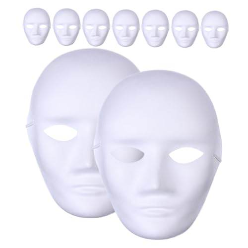 minkissy 9 Stück Unbemalte Papiermasken für DIY Malen Kreative Masken für Karneval Partys und Bastelprojekte für Erwachsene und Leicht und Sicher minkissy 9 Stück Unbemalte Papiermasken für DIY Malen Kreative Masken für Karneval Partys und Bastelprojekte für Erwachsene und Leicht und Sicher von minkissy