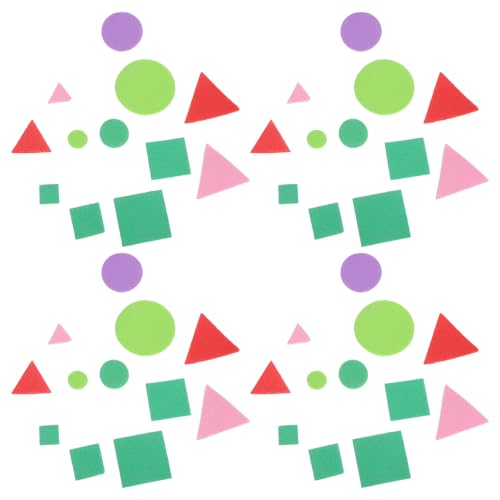 minkissy 960 Stück Geometrische Formen für Kleinkinder Bastelbedarf für Kindergarten und Frühe Bildung von minkissy