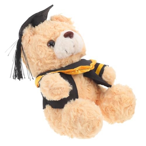 minkissy Abschluss Plüschbär mit Doktorhut Niedliches Kuscheltier für Graduierungsgeschenke als Dekoration für Partys Tischschmuck Freundlicher für Unvergessliche Erinnerungen von minkissy