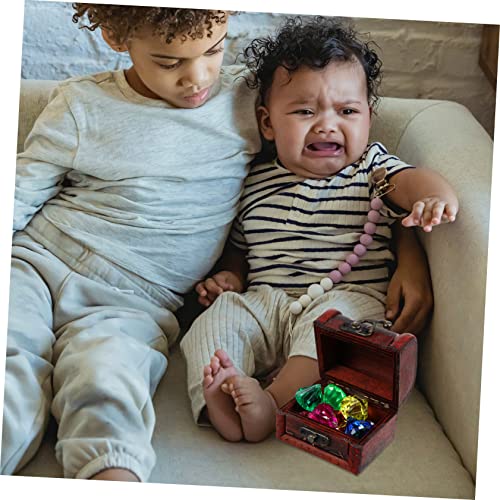 minkissy Acryl Schmuck Bastelset für Teilig Bunte Edelstein Spielsteine mit Schatztruhe Leichtes DIY Zubehör für Sensorisches und Kreative Schmuckgestaltung von minkissy