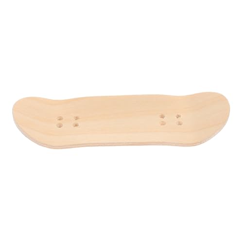 minkissy Ahornholz Finger Skateboard Deck Natürliches Finish Minimalistisches Design Komplettset Werkzeug Zubehör Für Finger Skateboarding Tricks Und Anfänger von minkissy