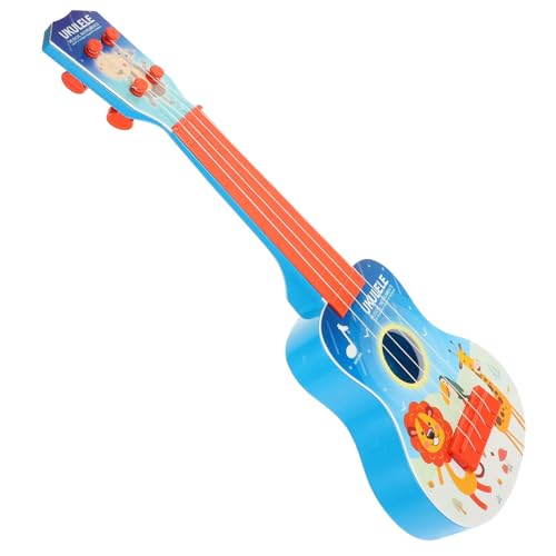 minkissy Anfänger Ukulele Musikspielzeug Lerninstrument für Frühe Bildung und Übungszwecke Stabiles Buntes Ukulelenspielzeug für Mädchen und Jungen von minkissy
