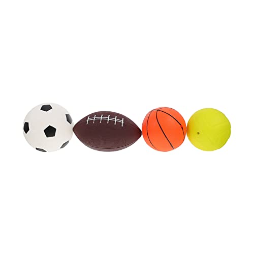 minkissy Aufblasbare Spielbälle Set für Teilig mit Rugby Volleyball Basketball und Fußballball Langlebig Vielseitig für Drinnen und Draußen Kinderspielzeug Zufällige Farbe Zufällige Farbe von minkissy