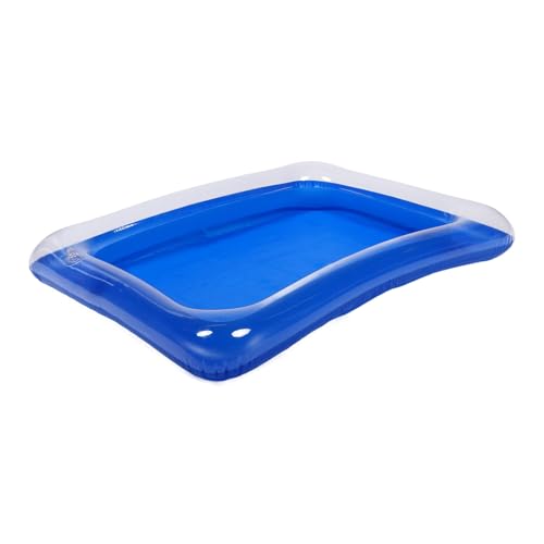minkissy Aufblasbarer Sandkasten für PVC Sandbox für Drinnen und Draußen Blau für Kreative Sandspiele und Lernaktivitäten von minkissy