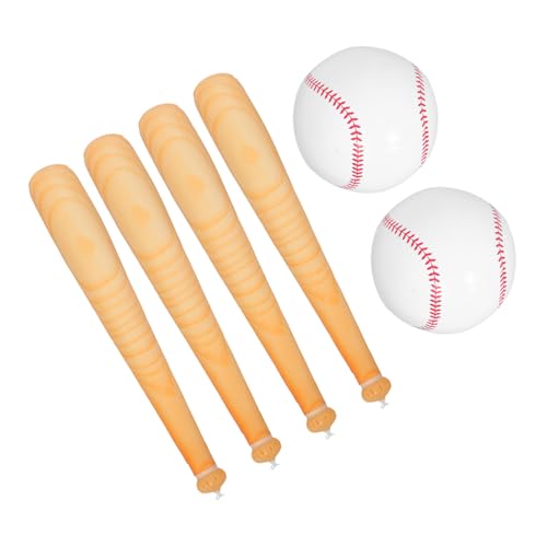 minkissy Aufblasbares Baseballschläger Set Sicheres Langlebiges Baseball Schläger Bälle Für Outdoor Spiele Poolpartys und Baseball-mottopartys Vielseitige Kinderparty Deko von minkissy