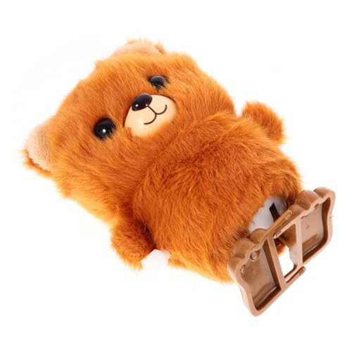 minkissy Aufziehbär Plüschspielzeug Wind Up Tier Springendes für Jungen und Mädchen Kleines Handliches Lernspielzeug für Ostern und Partys von minkissy