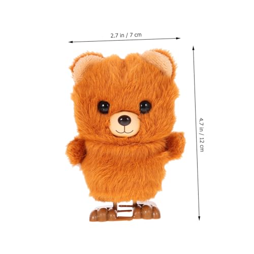 minkissy Aufziehbarer Plüschbär Wind Up Lustiges Mechanisches Tier Angstlösendes Kinderspielzeug für Mädchen Jungen Kompakt und Tragbar minkissy Aufziehbarer Plüschbär Wind Up Lustiges Mechanisches Tier Angstlösendes Kinderspielzeug für Mädchen Jungen Kompakt und Tragbar von minkissy