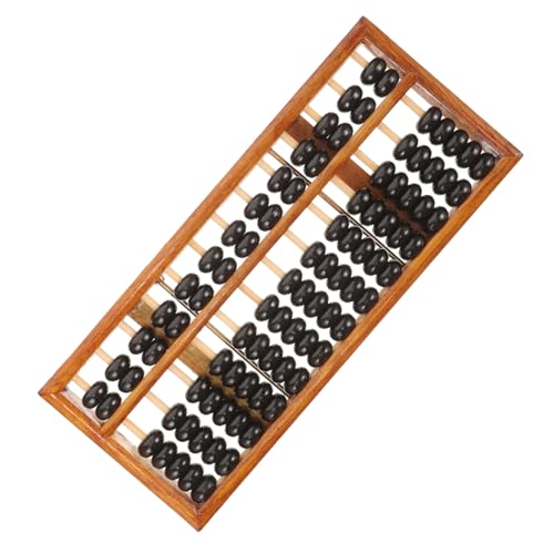 minkissy Aus Hochwertigem Holz mit Perlen Traditionelles Rechenhilfsmittel für Schüler und Langlebig und Sicher für Mathematikübungen und Zählaufgaben von minkissy