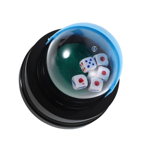 minkissy Automatischer Würfelbecher Batteriebetrieben Moderner Würfelroller für Bar und Ktv Partyspiele Tischspiel Würfel Zubehör für Familie und Freunde von minkissy