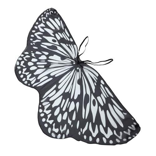 minkissy Badetuch Mantel Geburtstag Flügel Kind Sommer strandtücher dress for halloween Sonnenschutz butterfly wings Umhang für Bühnenauftritte Festival-Party-Kostüm Polyester Weiß von minkissy