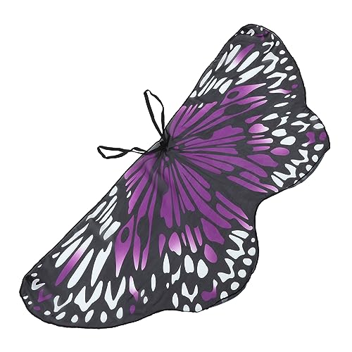 minkissy Badetuch Umhänge Für Schmetterling Strand Party Flügel Schal Mädchen Mantel Kreativer Umhang Cosplay -requisiten Umhang Für Bühnenauftritte Polyester Violett von minkissy