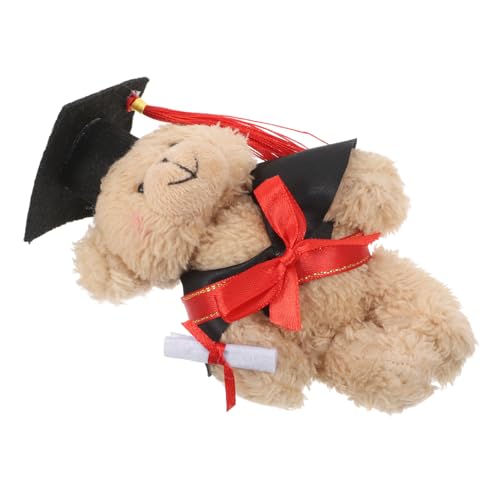 minkissy Bär Doktorhut Plüschfigur für Abschlussfeiern Süßes für Graduierungen Charmante Erinnerung Perfektes Gastgeschenk für Besonderen Tag von minkissy