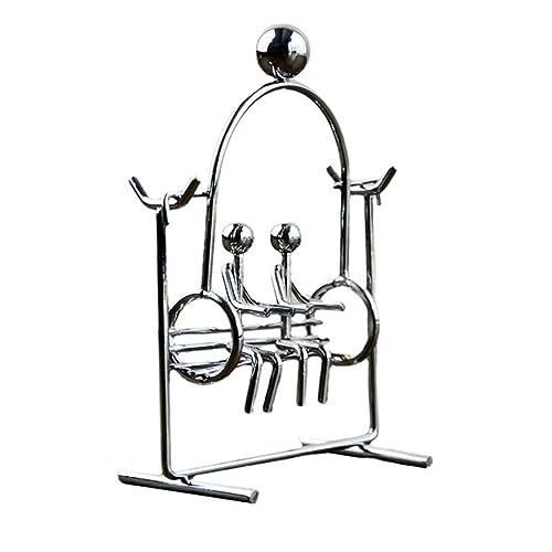 minkissy Balance Ball Tumbler Kreatives Swing Figurine für Schreibtischdekoration Kinetisches für Zuhause und Büro Stressabbau und Ansprechende Kunstobjekte von minkissy