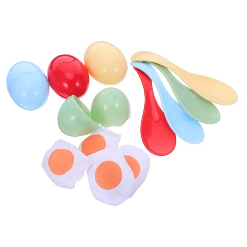 minkissy Balance Trainer Egg Spoon Race Kit für Leichtes Kunststoffspielzeug für Indoor Outdoor Aktivitäten Fördert Koordination Motorik und bei Gruppenveranstaltungen von minkissy