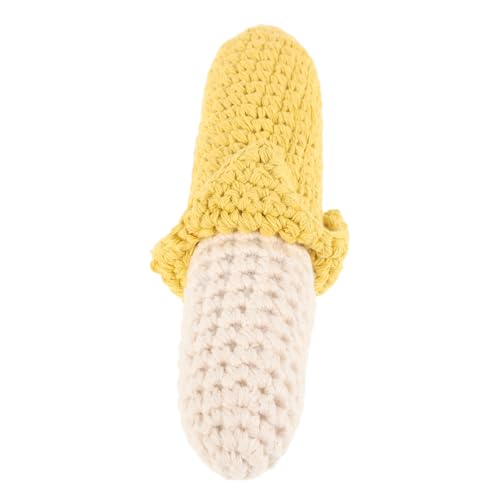 minkissy Banana Shape Soft Crochet Teething Ring Kids Hand Shaker Children Hand Crochet Bells for Toddlers minkissy Banana Shape Soft Crochet Teething Ring Kids Hand Shaker Children Hand Crochet Bells for Toddlers von minkissy