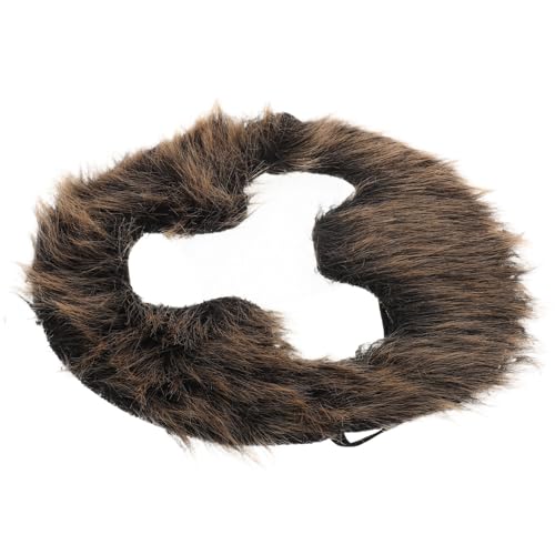 minkissy Bart Verkleiden Schnurrbart-kostüm Falscher Schnurrbart Für Männer Kostümbärte Für Erwachsene Falscher Bart Schnurrbart Bart Make-up Schnurrbart Gefälscht Plüschtuch Dark Brown von minkissy