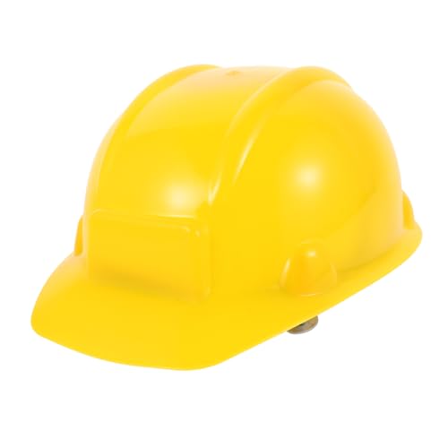 minkissy Bauhelm Gelb Kunststoff Feuerwehrmann Kostümhelm für Rollenspiele Verkleidung Karneval Halloween Party Zubehör von minkissy