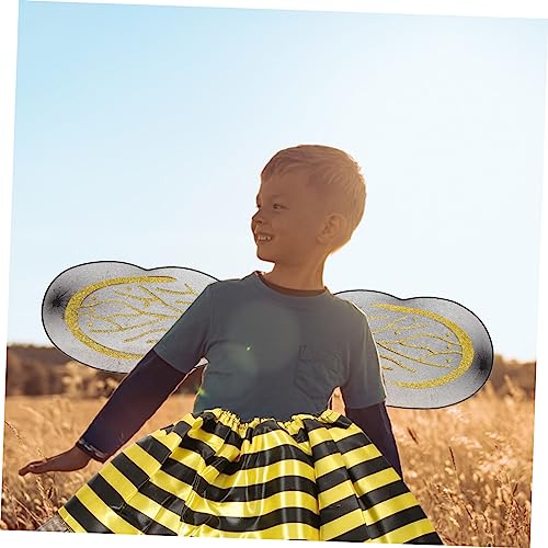 minkissy Bienenkostüm Set Teilig mit Flügeln Haarreif Zauberstab und Rock Leichtes Tier Cosplay für Mädchen Halloween und Karneval Party Niedliche Performance Kleidung minkissy Bienenkostüm Set Teilig mit Flügeln Haarreif Zauberstab und Rock Leichtes Tier Cosplay für Mädchen Halloween und Karneval Party Niedliche Performance Kleidung von minkissy