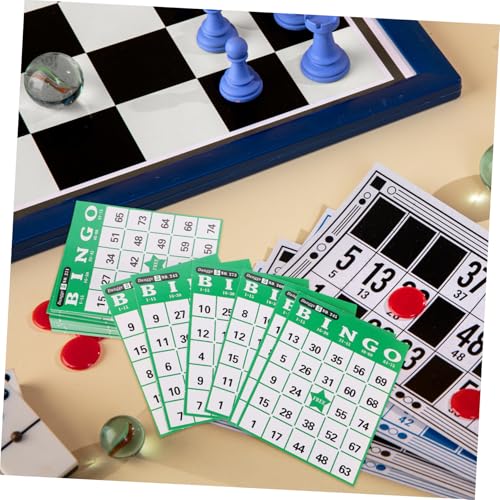 minkissy Bingo Spielkarten aus Hochwertigem Papier Teiliges Gemischt Sicher für Freunde Einfache Anwendung Geeignet für Spielabende Partys und Freizeitspaß Zufällige Farbe Zufällige Farbe von minkissy