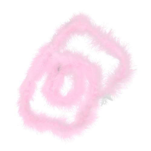 minkissy Boa-Flapper-Zubehör Boa-Schal für Kleid Boas für Party Ankleiden Kostüme Frauen Boa für Frauen Boa-Dekorationen Partyboa Federboa Nähboa Truthahnfeder Rosa von minkissy