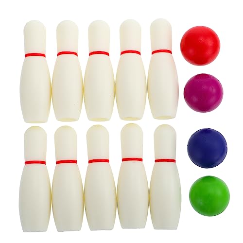 minkissy Bowling Set Teiliges Indoor Outdoor Kegelspiel aus Sicherem Material für Interaktive Familienspiele und Pädagogisches Hand Augen Koordination von minkissy