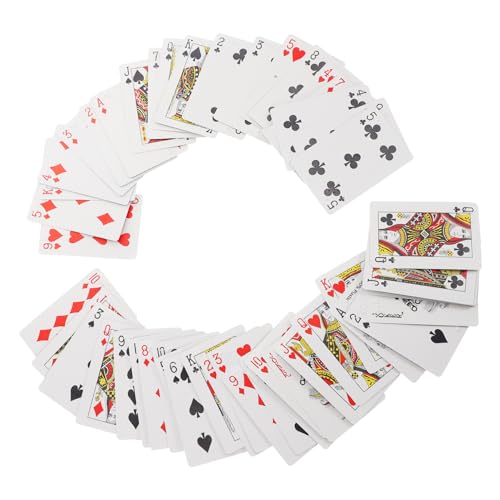 minkissy Braille Spielkarten Großdruck mit Taktilen Markierungen Barrierefreie Pokerkarten für Sehbehinderte Erwachsene und Vielseitig Einsetzbar für Verschiedene Kartenspiele für und von minkissy