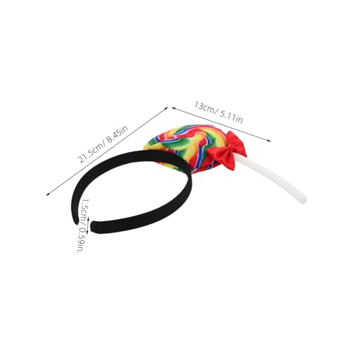 minkissy Bunte Lollipop Haarreifen und Erwachsene Halloween Kopfband Kreatives Partyaccessoire Sicher Spaßig Familienfeier Kostümhilfe von minkissy